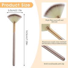 fan brushes makeup brush mask