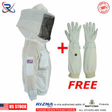 Details About 3 Layer Beekeeping Jacket Bee Outfit Hat Ventilated Protective Round Veil 10