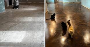acid stained concrete floors