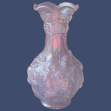 Vintage Iridesent Carnival Glass Vase