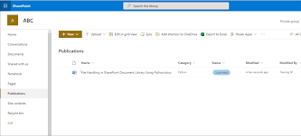 sharepoint doent library using python