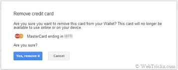Once the card is removed, you can come back to the payment methods to verify the deletion. How To Remove Delete Your Credit Card From Google Play