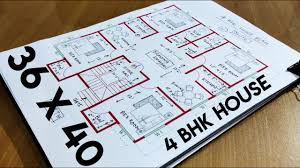The best new plans from our leading designers. 36 X 40 Ghar Ka Naksha Ii 36 40 Home Design Ii 4 Bhk House Plan Youtube