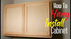 how to install hang wall cabinets easy