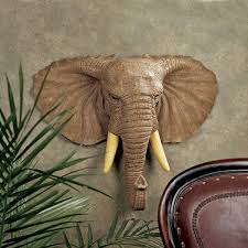 Elephant Wall Sculpture Ng30615