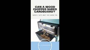 can a wood chipper shred cardboard