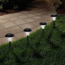 Pure Garden Solar Powered Led Black