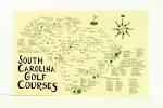 South Carolina Golf Courses Map - Etsy