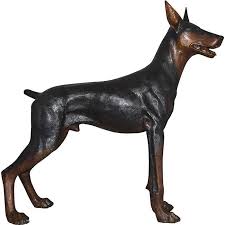 Great Dane Statue Doberman Dog