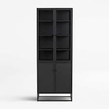 Casement Black Tall Cabinet Crate