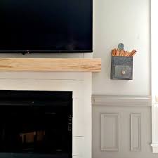 how to install a barn wood mantel the