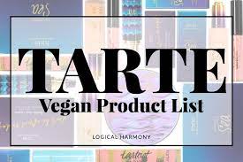 tarte vegan s list updated for