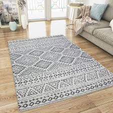 cotton rugs washable cream grey with