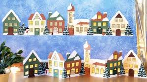 Fensterbild tonkarton winter girlande weihnachtsmann nikolaus stiefel stern neu • eur 3,00. Fensterbilder Winter Basteln Kinder
