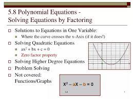 Ppt 5 8 Polynomial Equations
