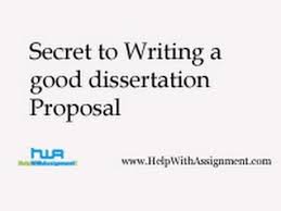 how to write a thesis proposal 