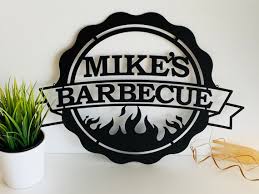 Personalized Bbq Sign Custom Name
