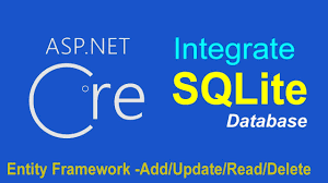 asp net core working with sqlite