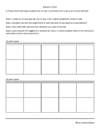 Stay In Seat Behavior Chart Worksheets Teaching Resources
