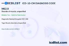 icd 10 cm diagnosis code m62 9