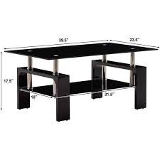 Rectangle Tempered Glass Coffee Table