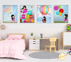 Kids Playroom Wall Art Prints Set Of 4