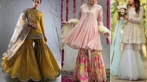 Latest Sharara Dress Designs For Girls Sharara Designs For Wedding Sharara Suits Collection 2018