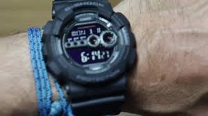 Black resin band digital watch with black face. Casio G Shock Gd 100 1b Youtube