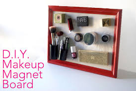 diy makeup magnet board beautylish
