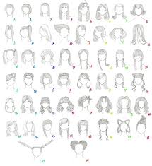 Drawing different hairstyles anime for haircut male thing pencil. 50 Female Anime Hairstyles By Anaiskalinin On Deviantart