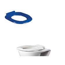 Ergonomic Toilet Seat Without Lid Blue