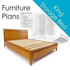 Storage Bed Plans King Size Platform