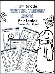 This is a good way to work on number order and place value with your students. Winter Math Worksheets First Grade Made By Teachers
