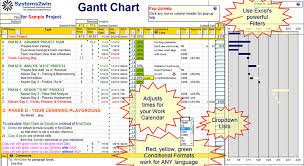 Gantt Template Excel Online Charts Collection