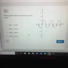 Which Equation Represents The Function