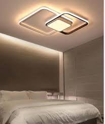 Modern Double Square Ceiling Light