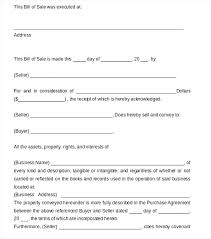 Bill Of Sale Agreement Form Template Free Thestunt Co