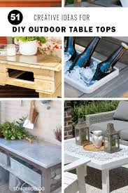 51 diy outdoor table top ideas perfect