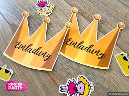 Bei einem prinzessin kindergeburtstag freut sich jeder, wenn er seine eigenen krone. Einladungskarte Krone Basteln Vorlage Zum Ausdrucken