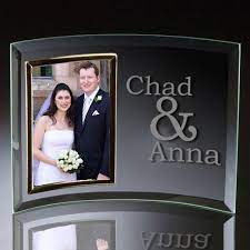 Curved Glass Names Frame Engraved Gift