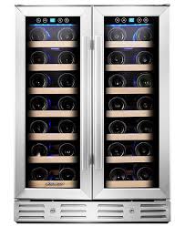 wine cooler refrigerator with dual zone