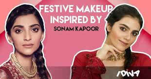 festive makeup inspired by sonam kapoor