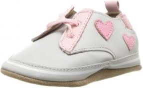 Robeez Girls Soft Soles Sneaker Crib Shoe Heart Breaker Grey Violet 6 12 Months M Us Infant