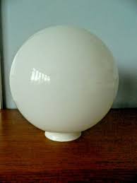 Large White Opal Sphere Globe Lampshade