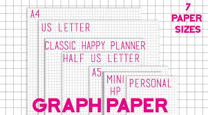You are also sent an email notification that your paper has been completed. Free Printable Graph Paper 7 Sizes Included Lovely Planner