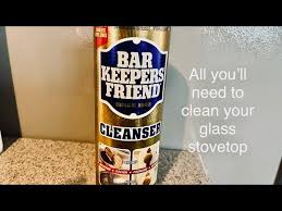 Cleaning Glass Stovetop With Bar