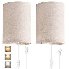 Two Plug In Wall Sconces Wall Lamp