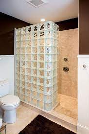 Glass Block Shower Bathrooms Remodel