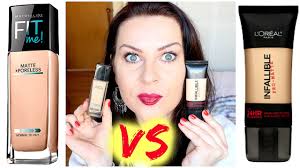 new l oreal infallible foundation vs