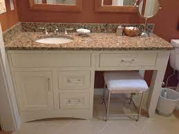 one sink bathroom sit down vanity
